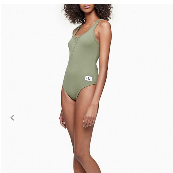 calvin klein logo bodysuit
